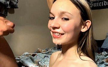 Guy fucks cute Midnitenmxxlite in the pussy and cums on her face Guy fucks cute Midnitenmxxlite in the pussy and cums on her face
